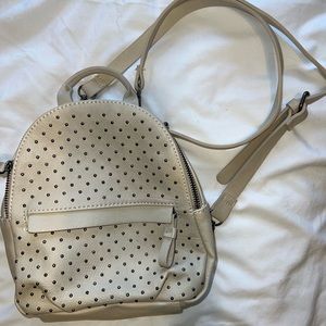 Faux Leather Studded Mini Backpack